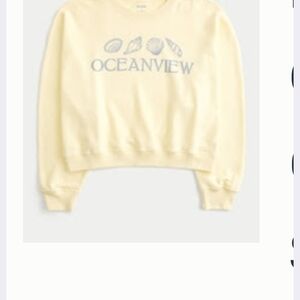 Hollister Butter Yellow Oceanview Sweatshirt